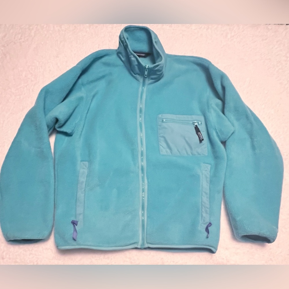 Patagonia Full Zip Medium Synchilla Fleece Jacket in Teal - Picture 7 of 10